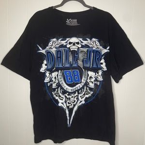 Chase Authentics Dale Earnhardt Jr. T Shirt Skulls NASCAR Mens Size XL
